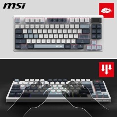 Clavier gamer sans fil - Switches mécaniques linéaires - MSI FORGE G