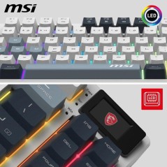 Clavier gamer sans fil - Switches mécaniques linéaires - MSI FORGE G