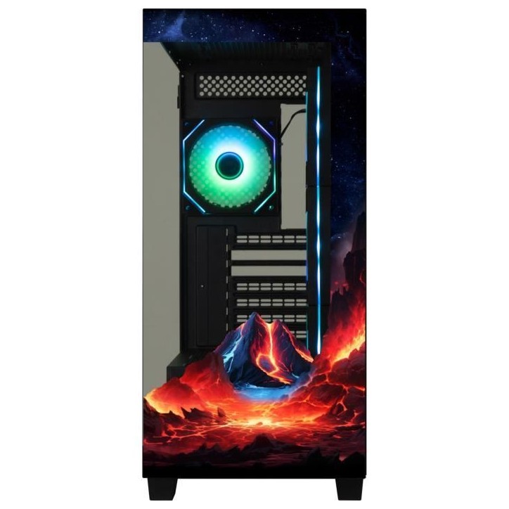 Boîtier PC sans alimentation - BITFENIX - CETO Premium Volcano - Moyen tour - Format ATX - 4x120mm A-RGB - Noir Boîtier PC sans alimentation - BITFENIX - CETO Premium Volcano - Moyen tour - Format ATX - 4x120mm A-RGB - Noir