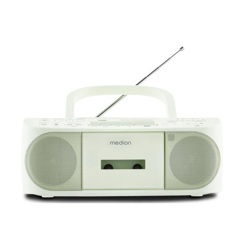 Radio CD K7 - MEDION - FM - 2x3W RMS - Vert