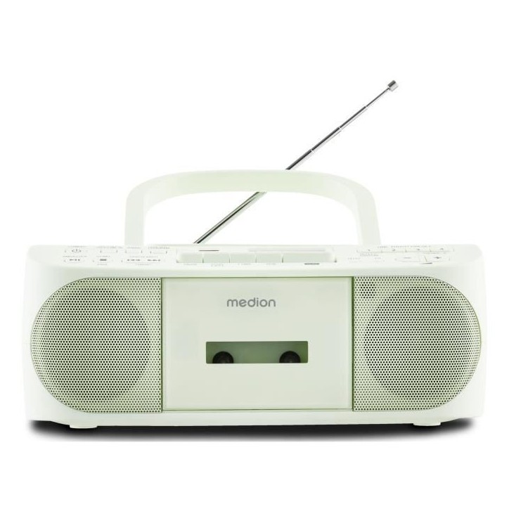 Radio CD K7 - MEDION - FM - 2x3W RMS - Vert Radio CD K7 - MEDION - FM - 2x3W RMS - Vert