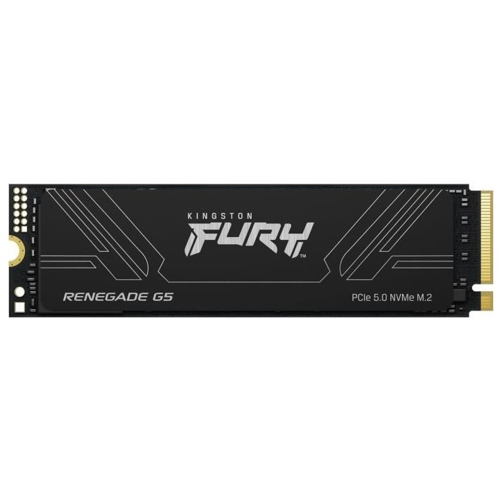 KINGSTON - FURY Renegade G5 - SSD interne - 2 To - M.2 2280 - PCI Express 5.0 x4 (NVMe) - Lecture jusqu'a 10 000 Mo/s KINGSTON - FURY Renegade G5 - SSD interne - 2 To - M.2 2280 - PCI Express 5.0 x4 (NVMe) - Lecture jusqu'a 10 000 Mo/s