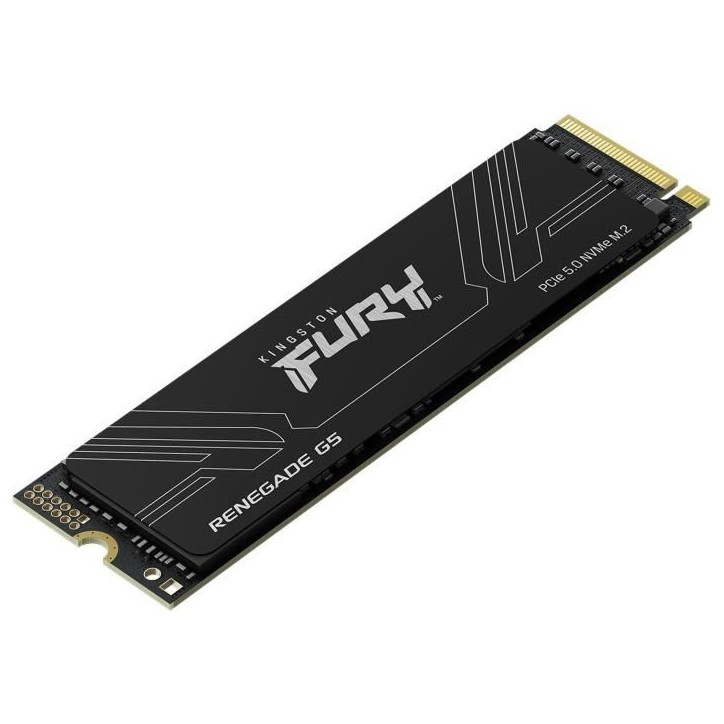 KINGSTON - FURY Renegade G5 - SSD interne - 2 To - M.2 2280 - PCI Express 5.0 x4 (NVMe) - Lecture jusqu'a 10 000 Mo/s KINGSTON - FURY Renegade G5 - SSD interne - 2 To - M.2 2280 - PCI Express 5.0 x4 (NVMe) - Lecture jusqu'a 10 000 Mo/s