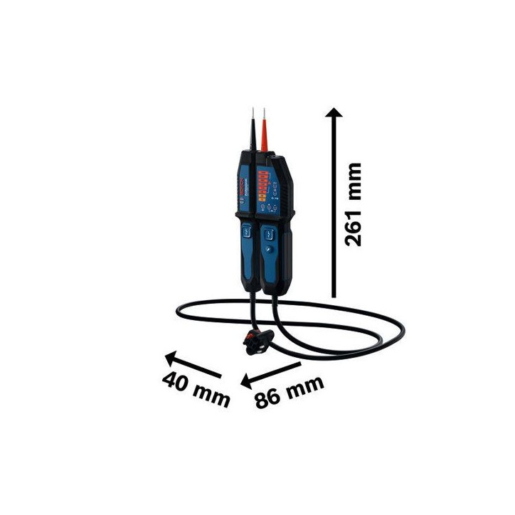 Testeur de tension - BOSCH - GVT 1000-15 - IP65 - 1000 V - Ergonomique Testeur de tension - BOSCH - GVT 1000-15 - IP65 - 1000 V - Ergonomique