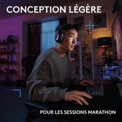 Casque gamer - sans fil - Logitech G - G522 - Lightspeed - Noir