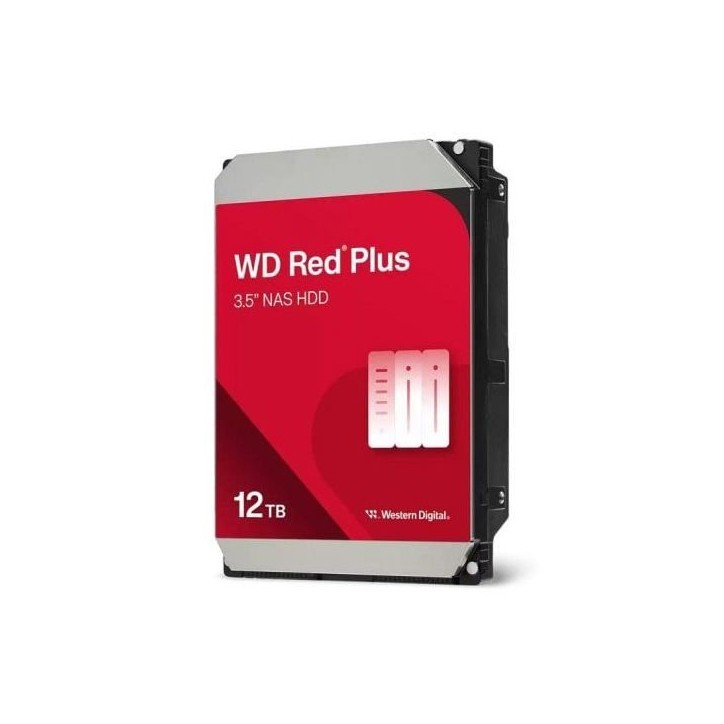 Western Digital - Red Plus WD120EFGX - Disque dur - 12 To - 3.5 - 7200 tr/min Western Digital - Red Plus WD120EFGX - Disque dur - 12 To - 3.5 - 7200 tr/min