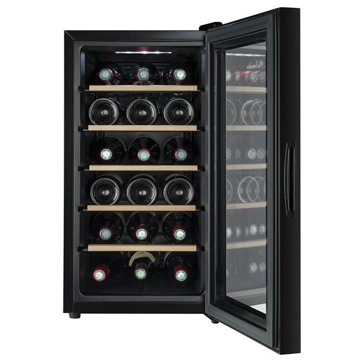 Cave a vin de service - LA SOMMELIERE - 18SILENCE - 18 bouteilles - Classe F - 34,5 x 51 x 65,2 cm - Noir