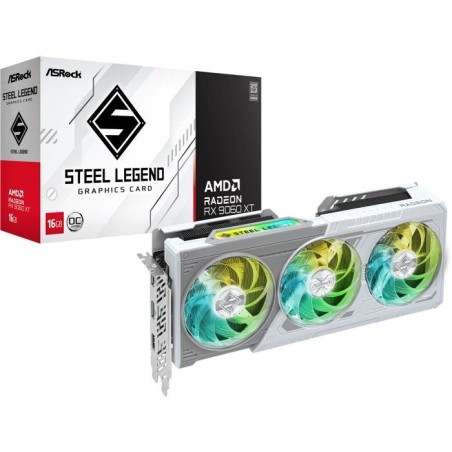 ASROCK - RX9000 - Carte graphique - Radeon RX 9060 XT - RX9060XT SL - 16 Go GDDR6