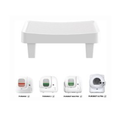 Marche sur pieds - PETKIT - Pour litiere PURAMAX et PuroBOt - Blanc