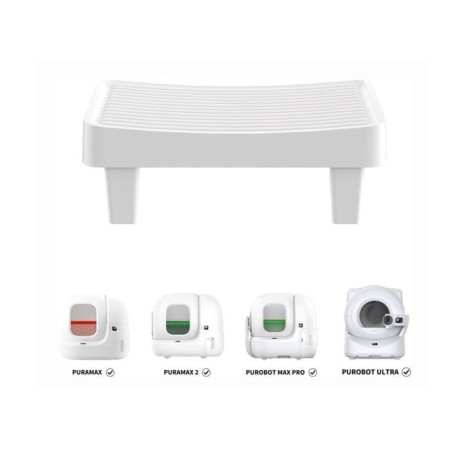 Marche sur pieds - PETKIT - Pour litiere PURAMAX et PuroBOt - Blanc