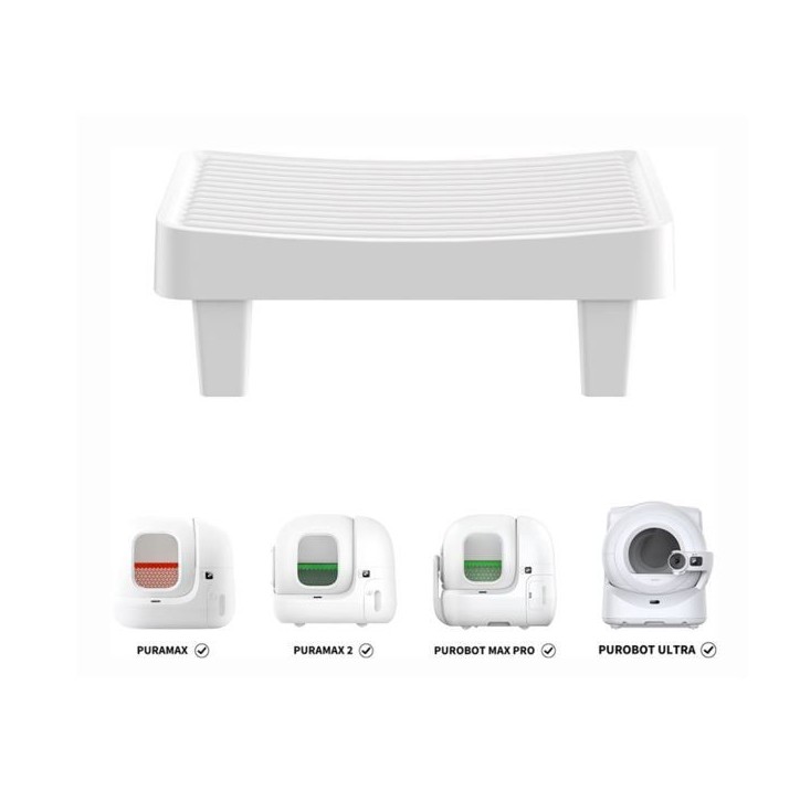 Marche sur pieds - PETKIT - Pour litiere PURAMAX et PuroBOt - Blanc Marche sur pieds - PETKIT - Pour litiere PURAMAX et PuroBOt - Blanc