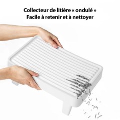 Marche sur pieds - PETKIT - Pour litiere PURAMAX et PuroBOt - Blanc