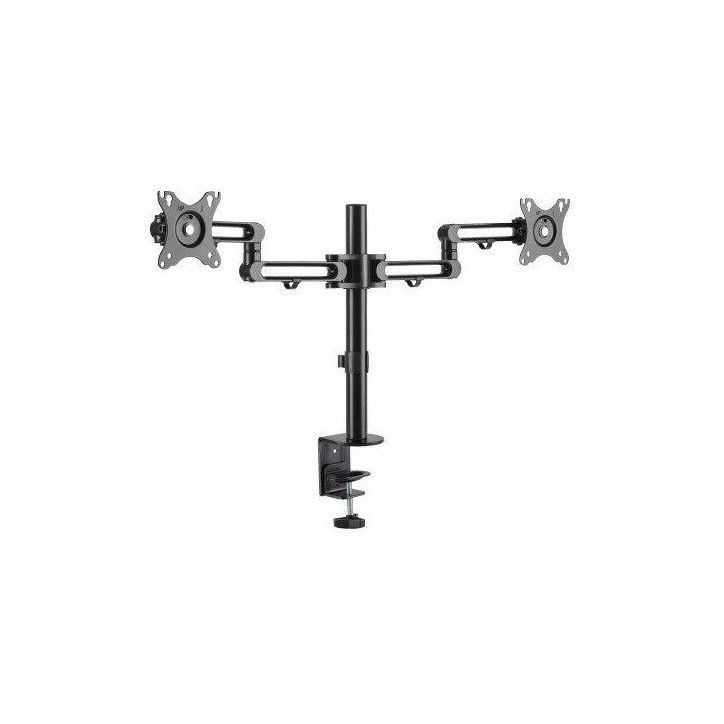 Support double écrans - Eaton - DDR1327SDFC-1 - Bras flexible articulé - Fixation bureau - Écrans 13-27 Support double écrans - Eaton - DDR1327SDFC-1 - Bras flexible articulé - Fixation bureau - Écrans 13-27