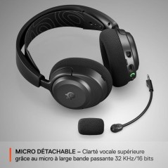 Casque Gaming sans fil - STEELSERIES - Arctis Nova 3P Wireless - Pour