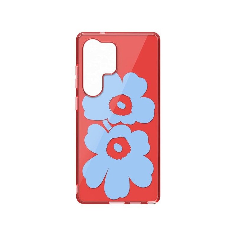 Coque pour Samsung Galaxy S25 Ultra Motif Floral Unikko Samsung Rouge