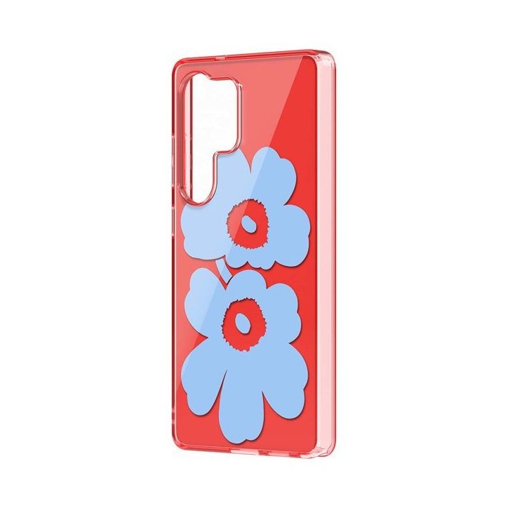 Coque pour Samsung Galaxy S25 Ultra Motif Floral Unikko Samsung Rouge