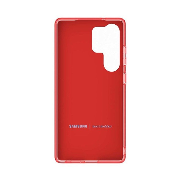 Coque pour Samsung Galaxy S25 Ultra Motif Floral Unikko Samsung Rouge