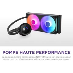Watercooling - NZXT - RL-KR240-B2 - Kraken Plus 240 RGB - Écran carré 1.54 personnalisable et ventilateurs RGB - Noir