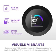 Watercooling - NZXT - RL-KR240-B2 - Kraken Plus 240 RGB - Écran carr