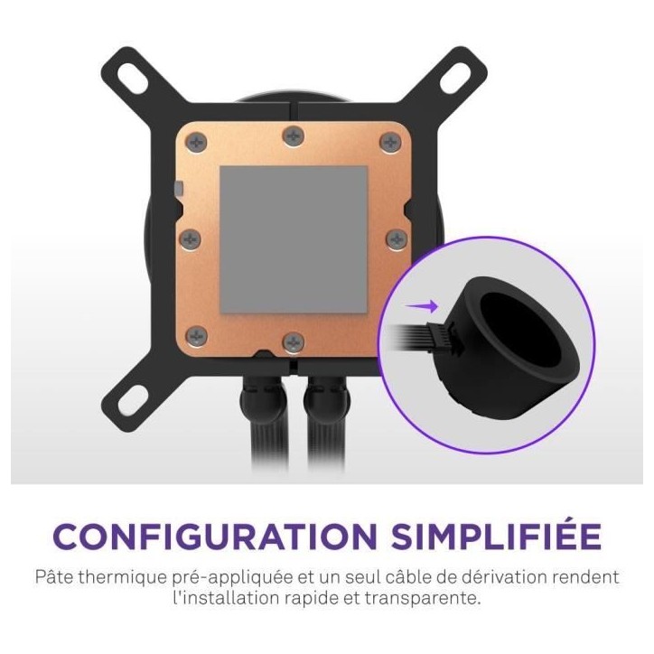 Watercooling - NZXT - RL-KR240-B2 - Kraken Plus 240 RGB - Écran carré 1.54 personnalisable et ventilateurs RGB - Noir Watercooling - NZXT - RL-KR240-B2 - Kraken Plus 240 RGB - Écran carré 1.54 personnalisable et ventilateurs RGB - Noir