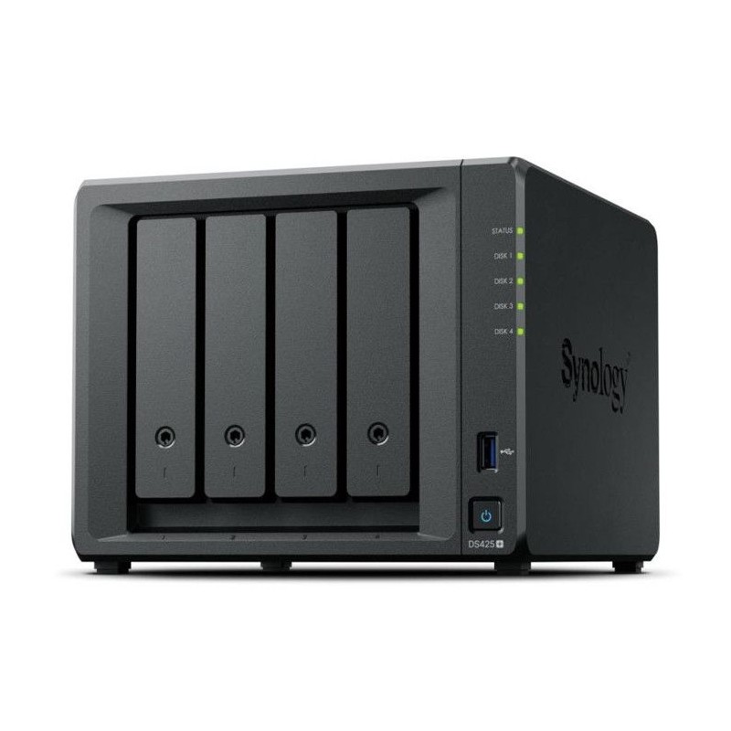 Serveur NAS - SYNOLOGY - DS425+ - 4 baies - 2 Go RAM DDR4 - Intel Cele