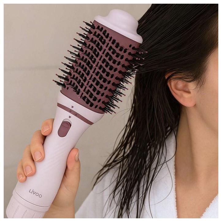 Brosse soufflante - LIVOO - DOS211 - 2-en-1 - 1200 W - Revetement céramique Brosse soufflante - LIVOO - DOS211 - 2-en-1 - 1200 W - Revetement céramique