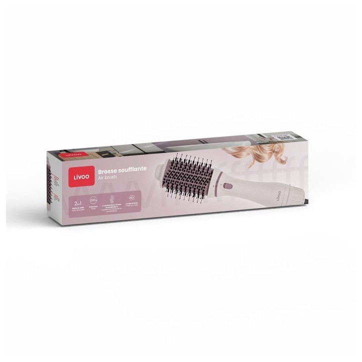 Brosse soufflante - LIVOO - DOS211 - 2-en-1 - 1200 W - Revetement céramique Brosse soufflante - LIVOO - DOS211 - 2-en-1 - 1200 W - Revetement céramique