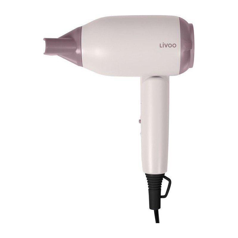 Seche-cheveux de voyage pliable - LIVOO - DOS208 - Compact - Bi-voltag