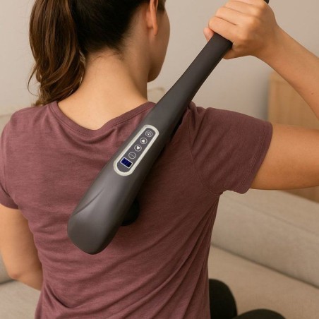 Masseur multifonction XXL 6-en-1 - LIVOO - DOS223C - 12 modes - Manche XXL - Rechargeable
