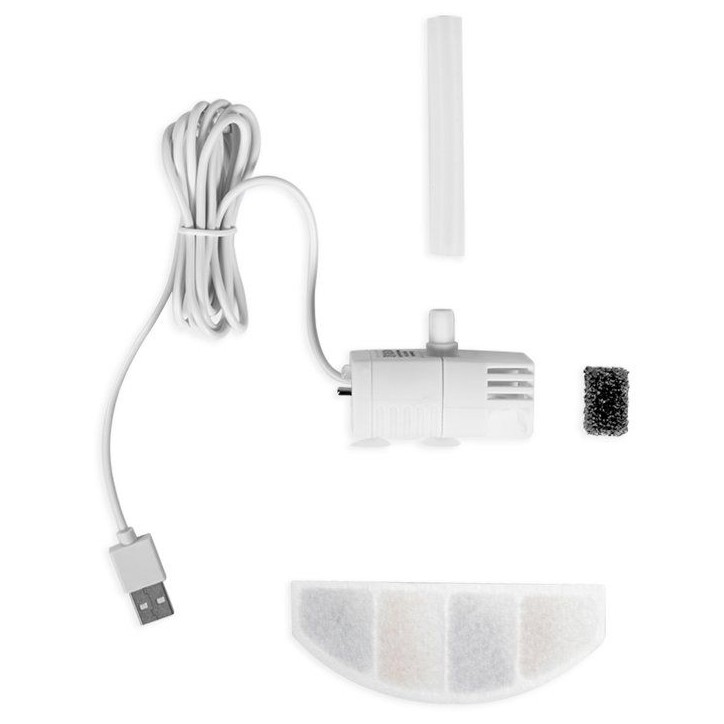 Fontaine a eau pour animaux - LIVOO - PET108 - Capacité 2,5 L - Pompe 5 W - Pompe silencieuse 40 dB max Fontaine a eau pour animaux - LIVOO - PET108 - Capacité 2,5 L - Pompe 5 W - Pompe silencieuse 40 dB max