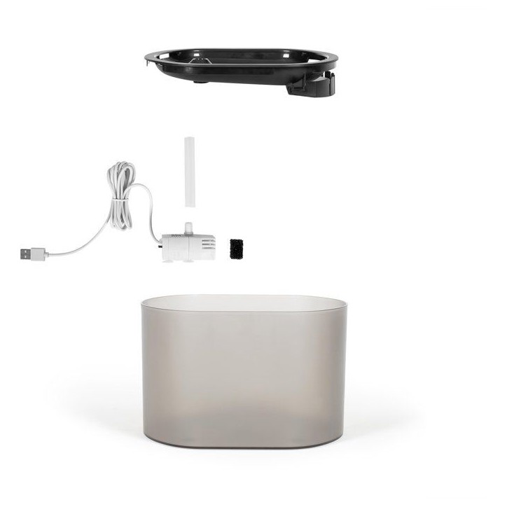 Fontaine a eau pour animaux - LIVOO - PET108 - Capacité 2,5 L - Pompe 5 W - Pompe silencieuse 40 dB max Fontaine a eau pour animaux - LIVOO - PET108 - Capacité 2,5 L - Pompe 5 W - Pompe silencieuse 40 dB max
