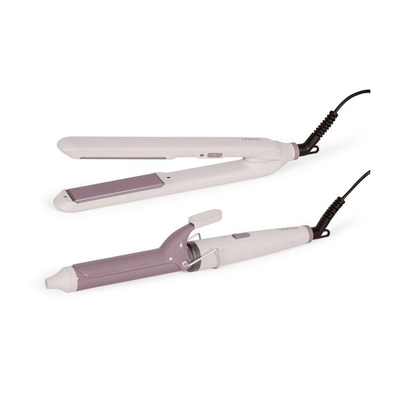 Set lisseur et boucleur - LIVOO - DOS215 - Céramique - 2-en-1 - Chauf