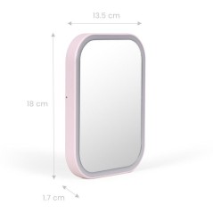 Miroir de maquillage lumineux - LIVOO - DOS224P - LED - Sans fil - Aut