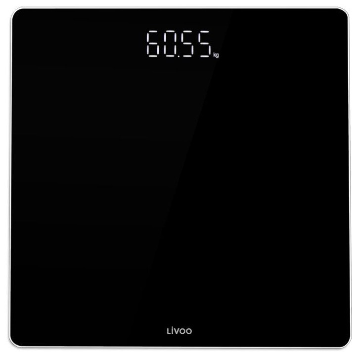 Pese-personne électronique - LIVOO - DOM524N - Écran LED - 180 kg - Verre trempé Pese-personne électronique - LIVOO - DOM524N - Écran LED - 180 kg - Verre trempé