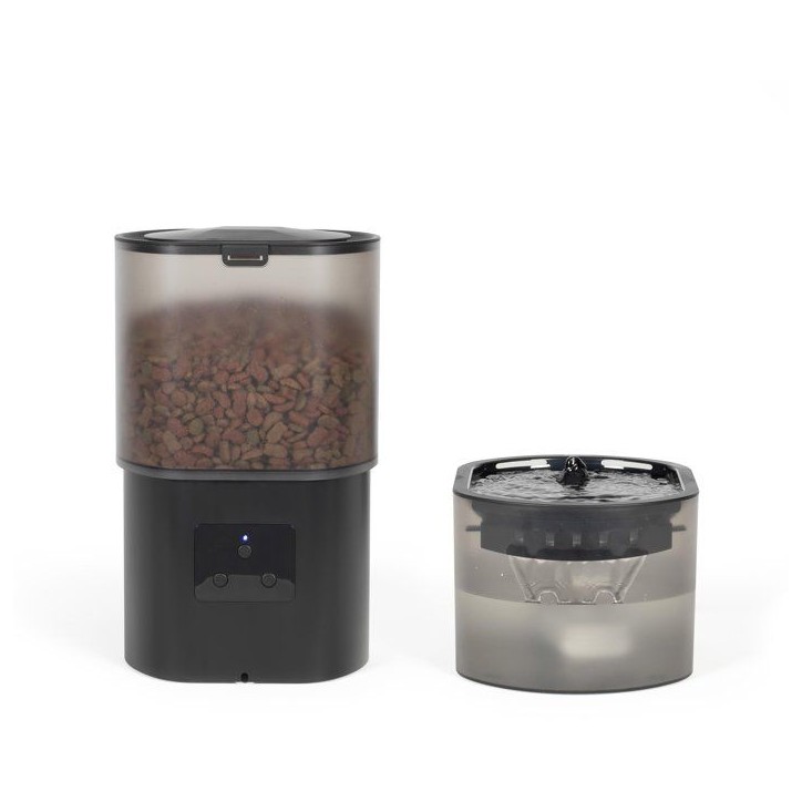 Distributeur de croquettes automatique et fontaine a eau - LIVOO - PET107 - Capacité 3 L - Connecté TUYA Distributeur de croquettes automatique et fontaine a eau - LIVOO - PET107 - Capacité 3 L - Connecté TUYA