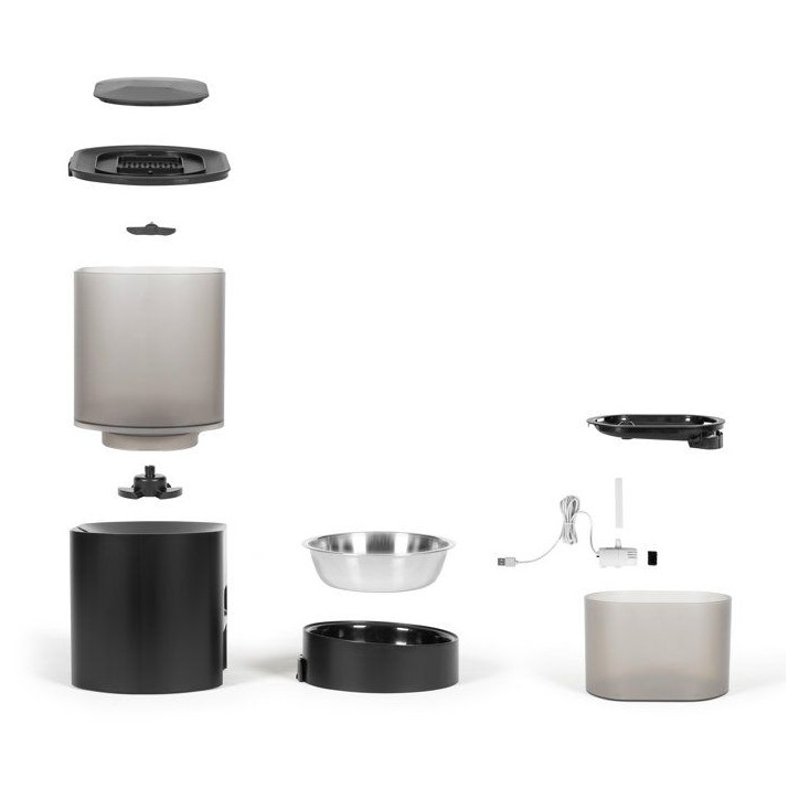 Distributeur de croquettes automatique et fontaine a eau - LIVOO - PET107 - Capacité 3 L - Connecté TUYA Distributeur de croquettes automatique et fontaine a eau - LIVOO - PET107 - Capacité 3 L - Connecté TUYA