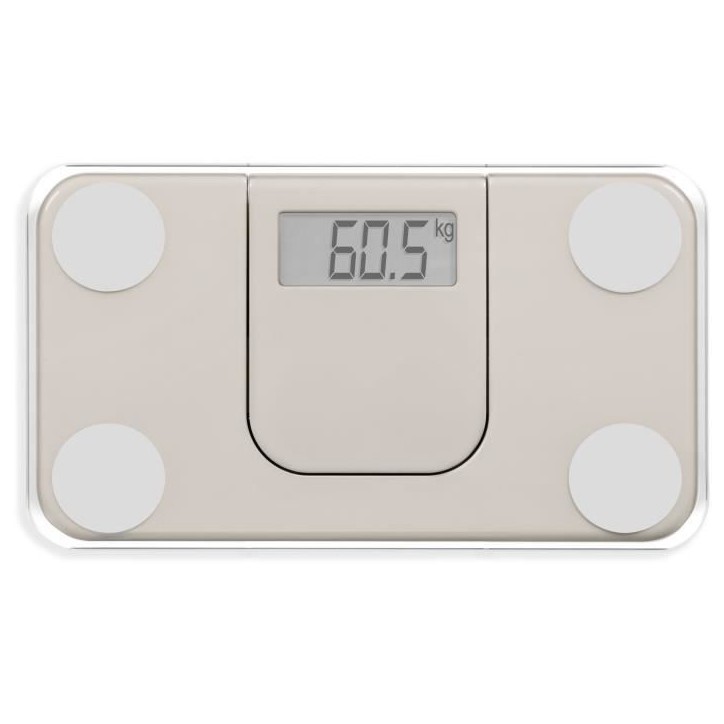 Mini pese-personne électronique - LIVOO - DOM532C - Max 180 kg - LCD - Verre trempé - Marche arret automatique - Creme Mini pese-personne électronique - LIVOO - DOM532C - Max 180 kg - LCD - Verre trempé - Marche arret automatique - Creme