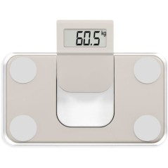 Mini pese-personne électronique - LIVOO - DOM532C - Max 180 kg - LCD - Verre trempé - Marche arret automatique - Creme
