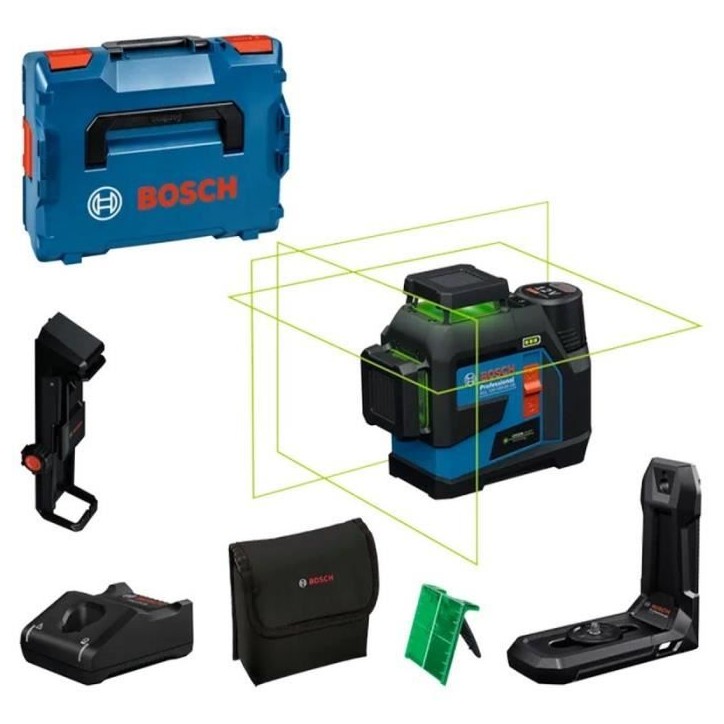Laser a ligne - BOSCH PROFESSIONAL - GLL 12V-100-33 CG - 3 lignes 360° - Alimentation Dual Power - IP65 Laser a ligne - BOSCH PROFESSIONAL - GLL 12V-100-33 CG - 3 lignes 360° - Alimentation Dual Power - IP65
