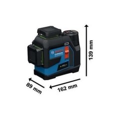 Laser a ligne - BOSCH PROFESSIONAL - GLL 12V-100-33 CG - 3 lignes 360° - Alimentation Dual Power - IP65