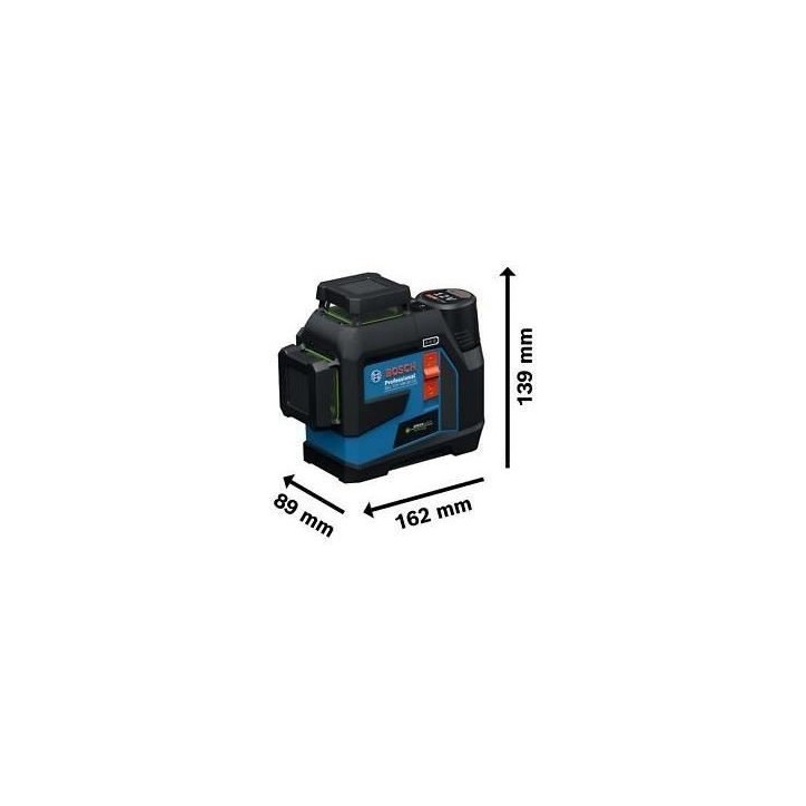 Laser a ligne - BOSCH PROFESSIONAL - GLL 12V-100-33 CG - 3 lignes 360° - Alimentation Dual Power - IP65 Laser a ligne - BOSCH PROFESSIONAL - GLL 12V-100-33 CG - 3 lignes 360° - Alimentation Dual Power - IP65