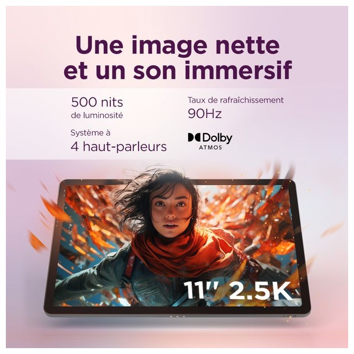 Tablette tactile LENOVO Idea Tab - 11 2,5K IPS - 4 Go RAM - Stockage 128 Go - Bleu + Stylet