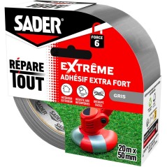 Adhésif extra fort - SADER - Repare tout extreme - Gris - Intérieur
