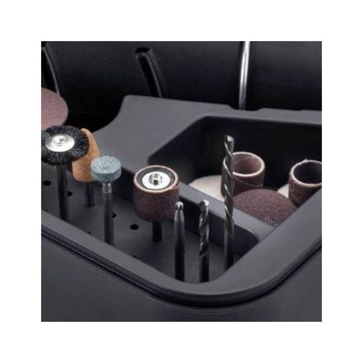 Dremel 8250 Outil Rotatif Multifonction Sans-fil 12V, 65 acc, 5 adaptations, 1 batterie 2Ah, de 5.000 a 30.000 tr/min Dremel 8250 Outil Rotatif Multifonction Sans-fil 12V, 65 acc, 5 adaptations, 1 batterie 2Ah, de 5.000 a 30.000 tr/min