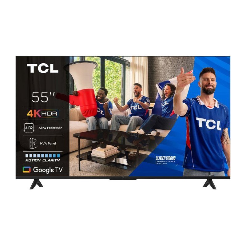 TCL 55P6K - TV LED 55 (139 cm) - 4K UHD 3840x2160 - HDR10+ - Google TV