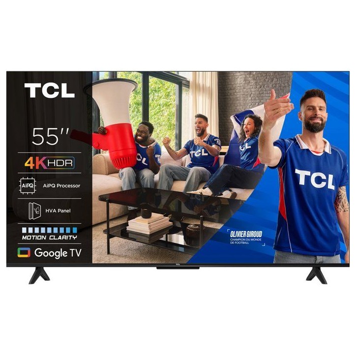 TCL 55P6K - TV LED 55 (139 cm) - 4K UHD 3840x2160 - HDR10+ - Google TV - 3xHDMI 2.1 - WiFi TCL 55P6K - TV LED 55 (139 cm) - 4K UHD 3840x2160 - HDR10+ - Google TV - 3xHDMI 2.1 - WiFi