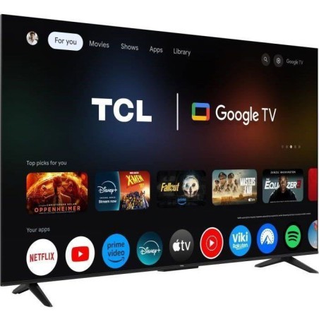 TCL 55P6K - TV LED 55 (139 cm) - 4K UHD 3840x2160 - HDR10+ - Google TV - 3xHDMI 2.1 - WiFi