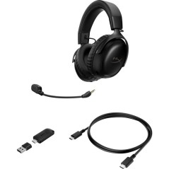 Casque Gamer Sans Fil HyperX Cloud III S Wireless noir pour PC Mac PS5