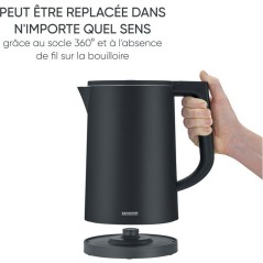 Bouilloire électrique 1,7L et température réglable - SEVERIN - WK34