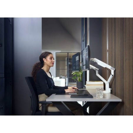 Support moniteur - ONE FOR ALL - Dynamic - Vesa 100 - Double Bras - 13 a 35'' - Blanc
